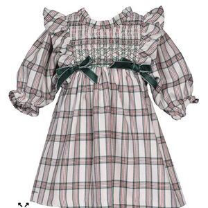 Plaid Dress with Green Accents